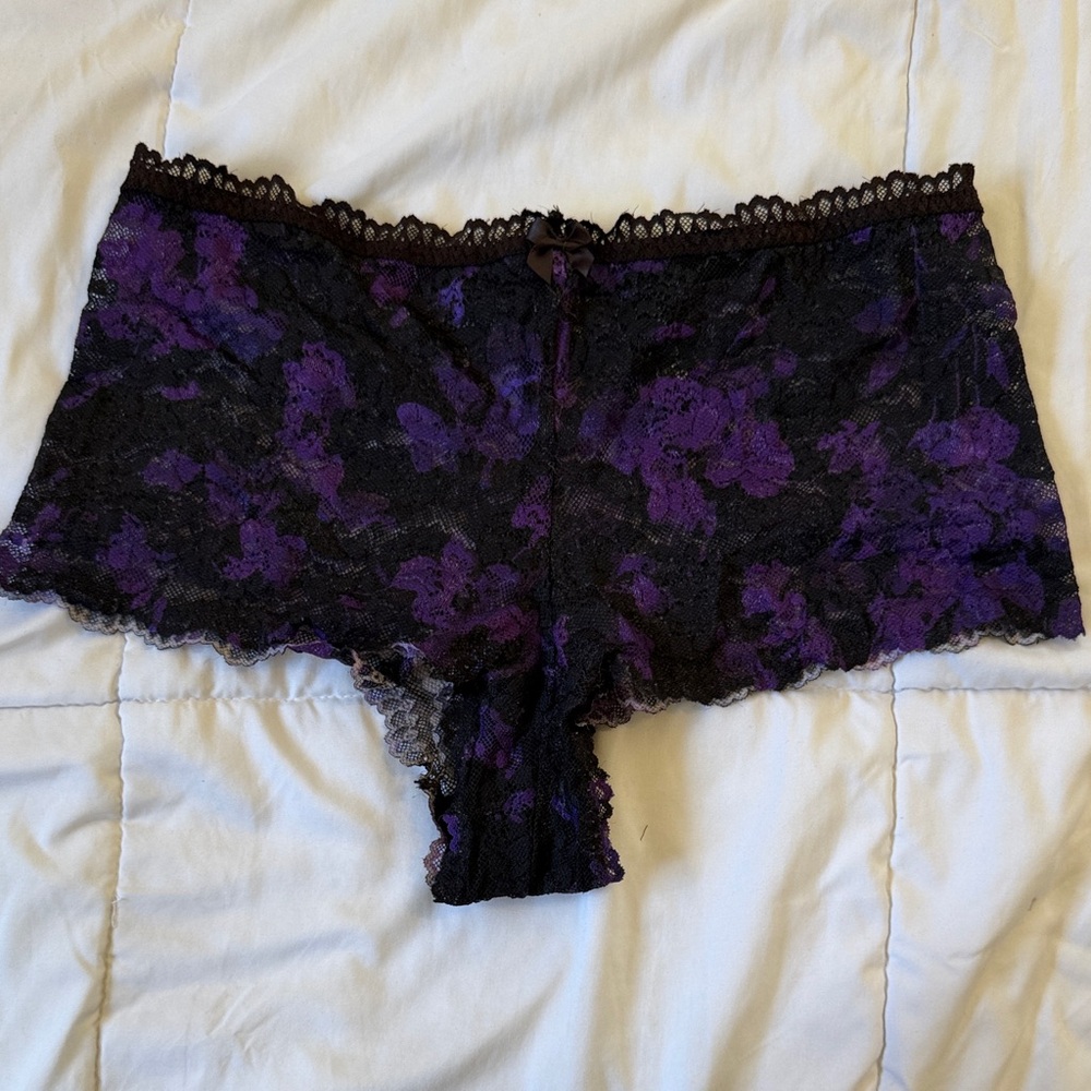 torrid Purple and Black Lace Boyshort
